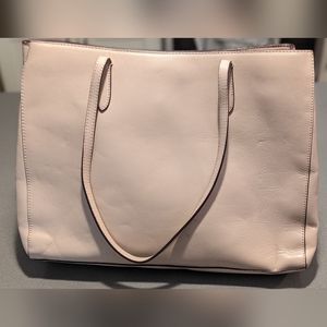 Banana Republic Light Pink Leather Tote